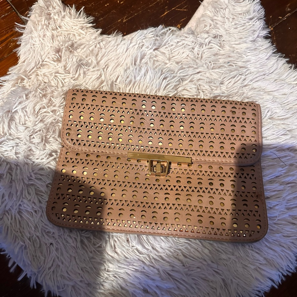 Pink and Gold clutch